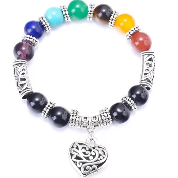 Winter Sale❄️ 7 Chakra Stone Healing Bracelet - Picture 3 of 5